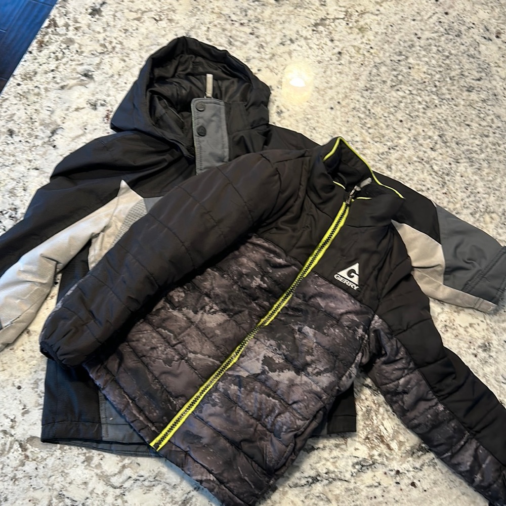 Boys layering coats. Size X/S 5/6